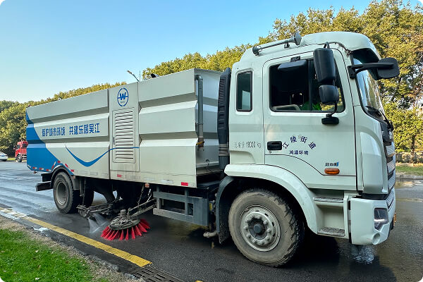 機(jī)械沖刷、機(jī)械洗掃作業(yè)示意圖